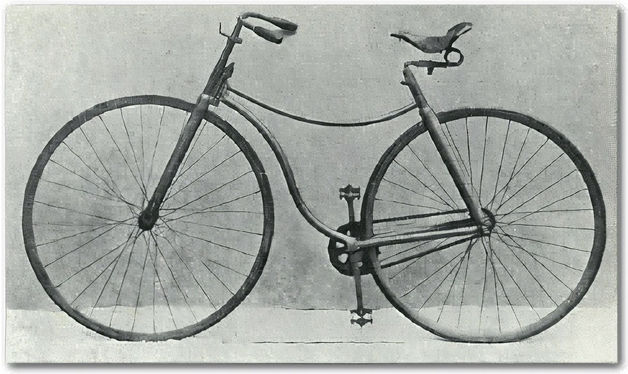 昔の自転車の姿