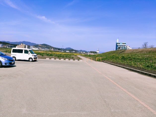 遠賀川河川敷サイクリング道路の始点