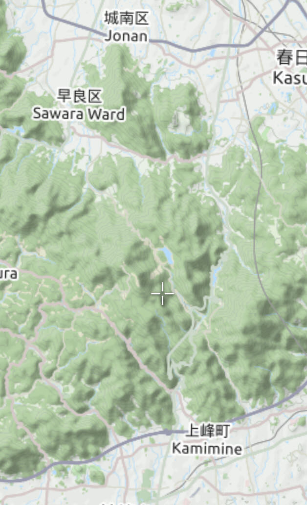 OpenStreetMapから山岳データ