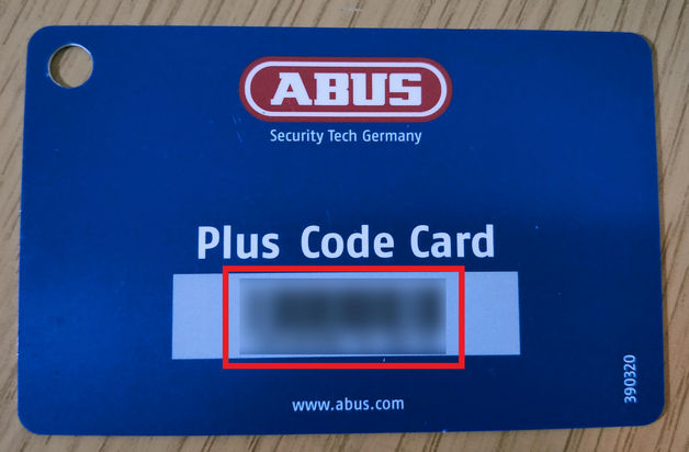 ABUSのコードカード
